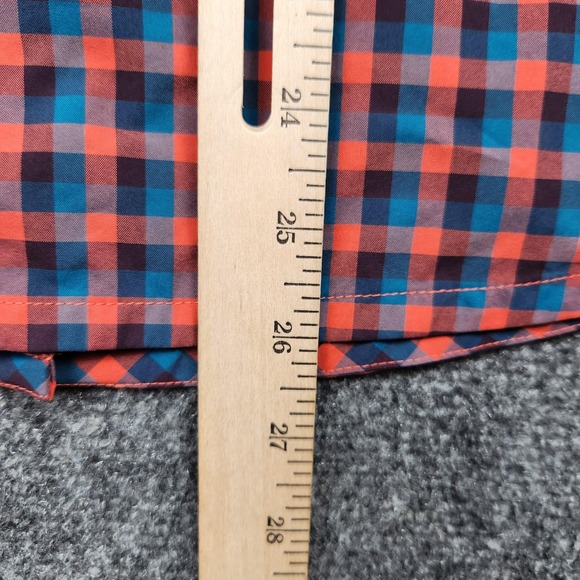 Stio Eddy Shirt Womens Small Red Blue Plaid Snap‎ Front Western Long Sleeve - Picture 6 of 7